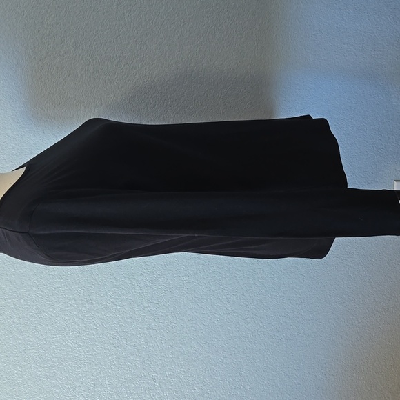 RALPH LAUREN Button Shoulder Crew Neck Long Sleeve Top Black Sz XL Preppy - Picture 6 of 12